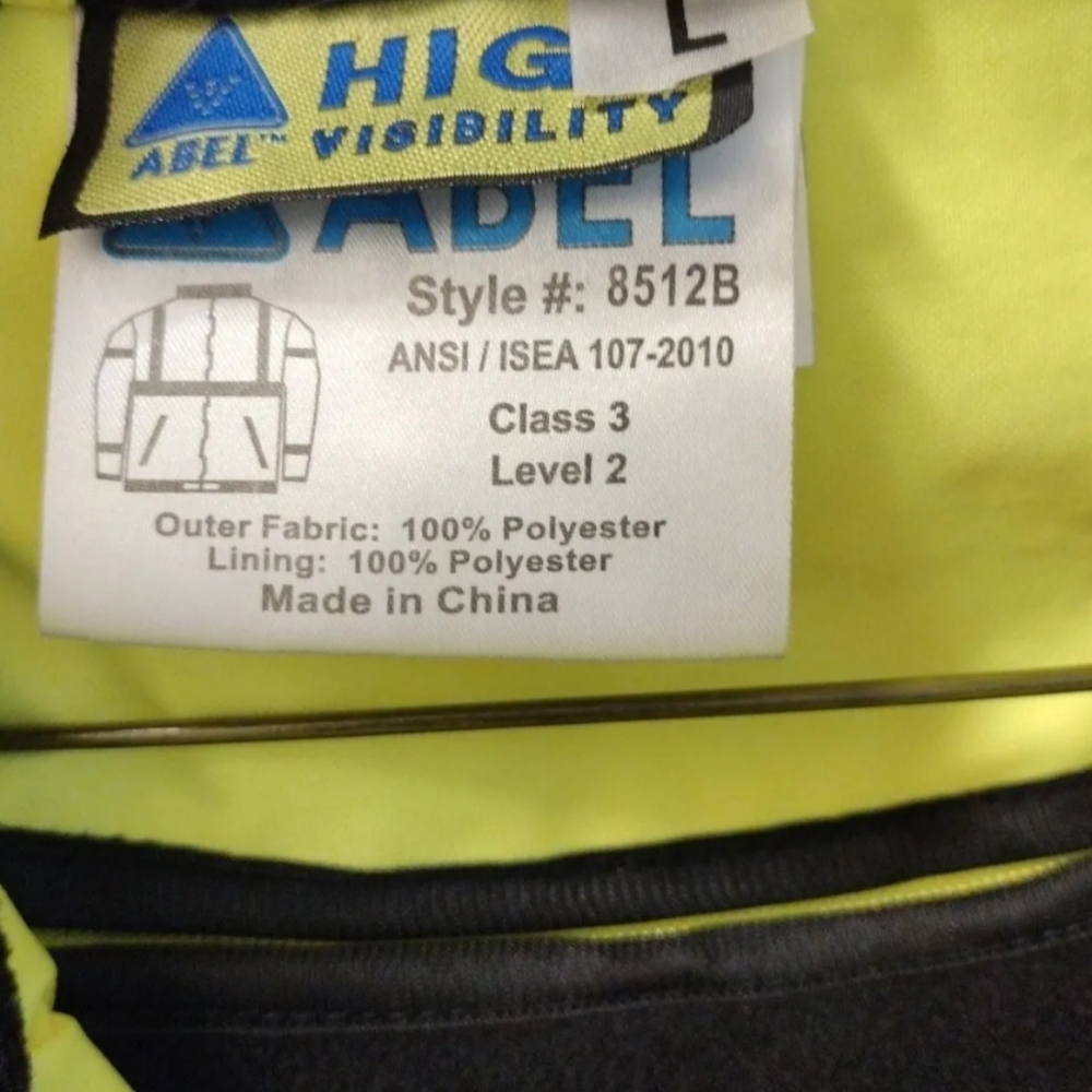 Abel High Visibility Class 3 Level 2 Size L Black… - image 4